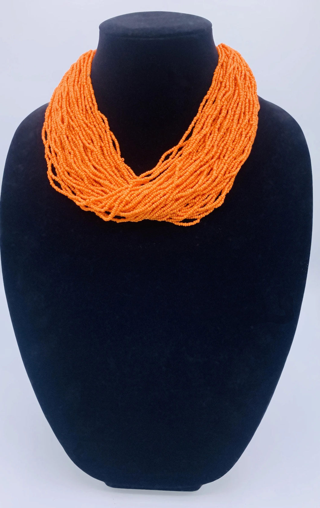 Orange Beaded Necklace