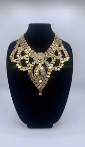 Gold Bib Necklace