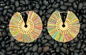 Multicolor Fan Earrings