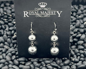 Silver Ball Earrings